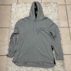 NIKE Camo Inner Hooded Grey Thin Sweater Mens XXL Long Sleeve